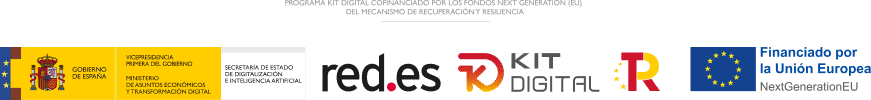 Logo del Kit digital subvencionado red.es